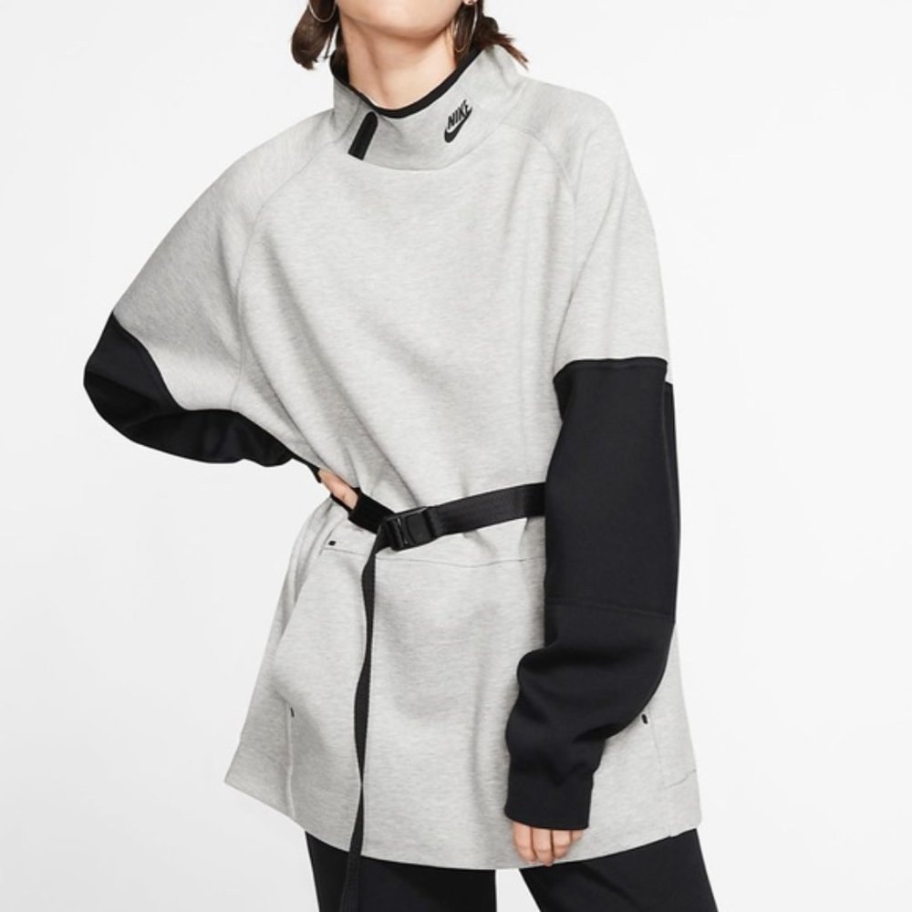 NWT NIKE TECH FLEECE MOCK NECK DRESS, XSMALL